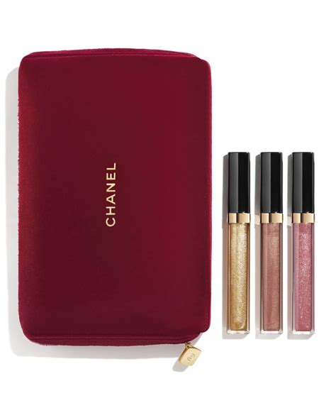 chanel holiday lip gloss set|chanel lip gloss gift set.